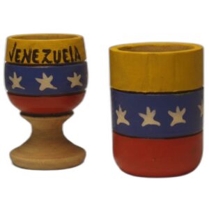 Mini Shots de Madera Bandera de Venezuela