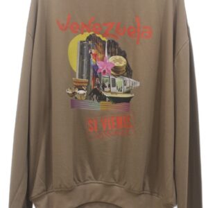 Sueter de Algodo̚n Venezuela Si Vienes Lo Entiendes Marro̚n