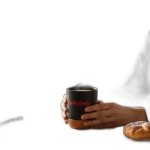 Tazas Venezuela Negras de Corcho Uso