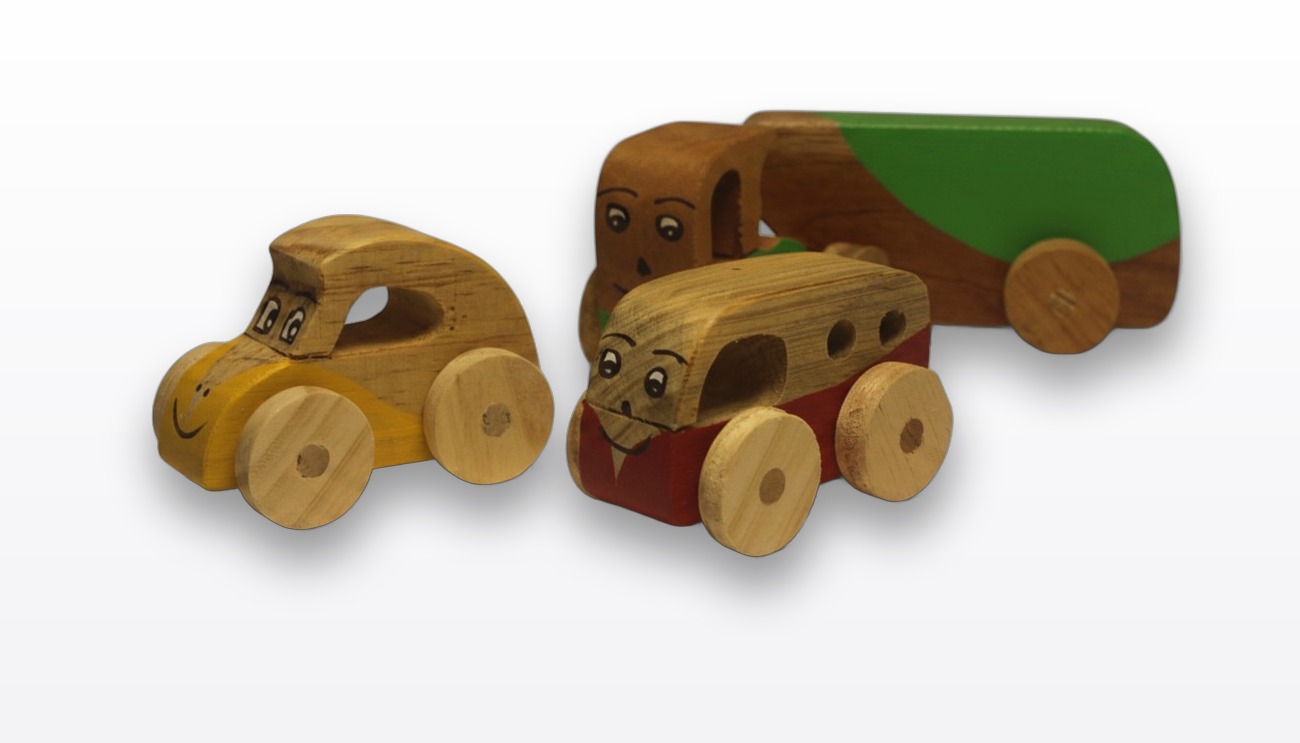 Carritos de Madera. Juguete Artesanal