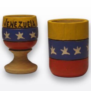 Mini Shots de Madera Bandera de Venezuela