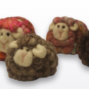 Ovejas Blancas Tejidas de Lan Colores