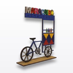 Pieza Decorativa Carrito de _raspao Maracucho Azul_
