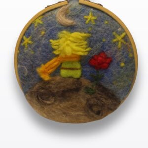 Pieza Decorativa el Principito Cuadro de Lana